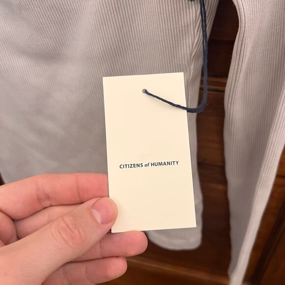 Citizens of Humanity sz XS Iris Long Sleeve Cut Out Top Greysmoke NWT Grey $130 - Picture 5 of 16